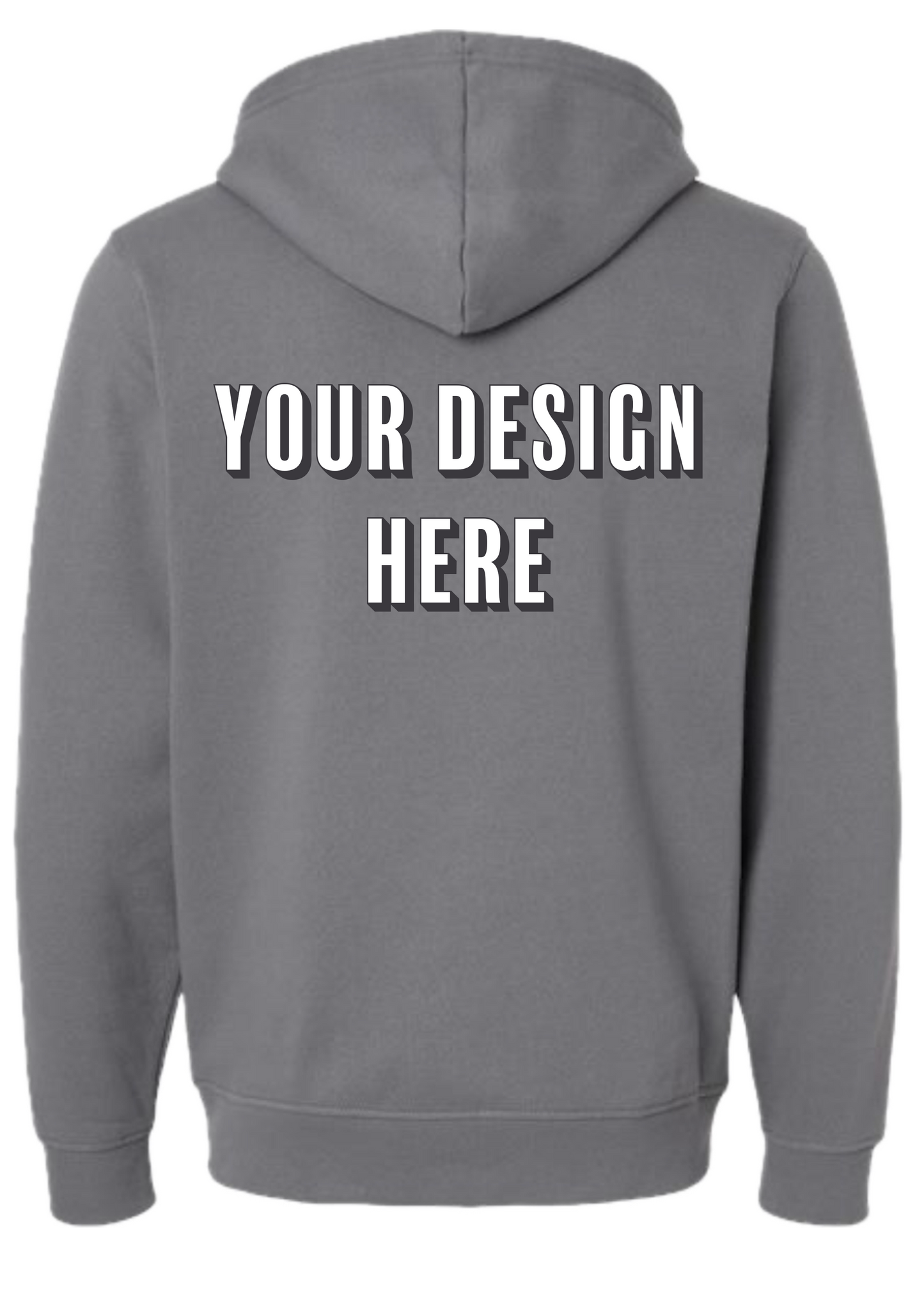 Custom Fleece Hoodie - Front & Back