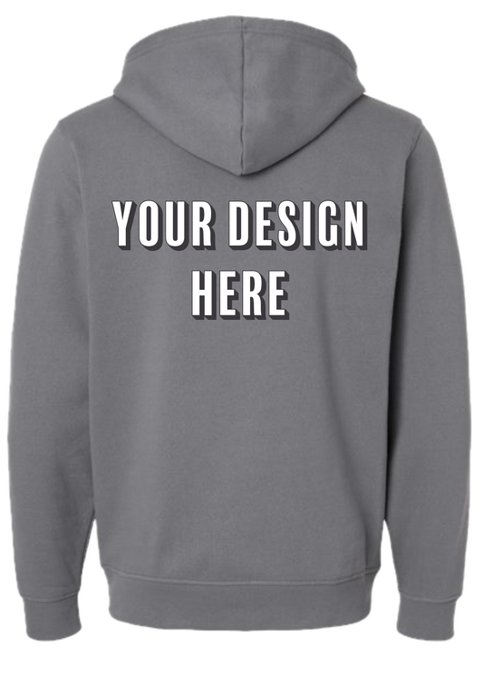 Custom Fleece Hoodie - Front & Back