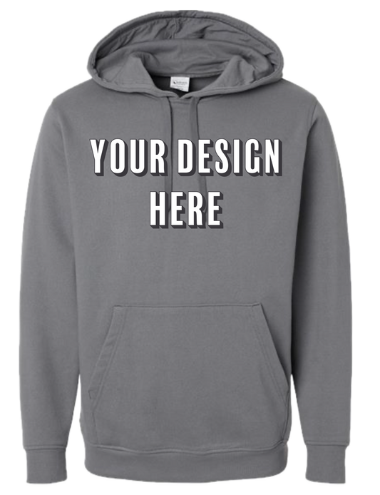 Custom Fleece Hoodie - Front & Back
